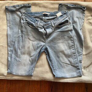 Levis 715 Bootcut Vintage Ladies Jeans Light Denim